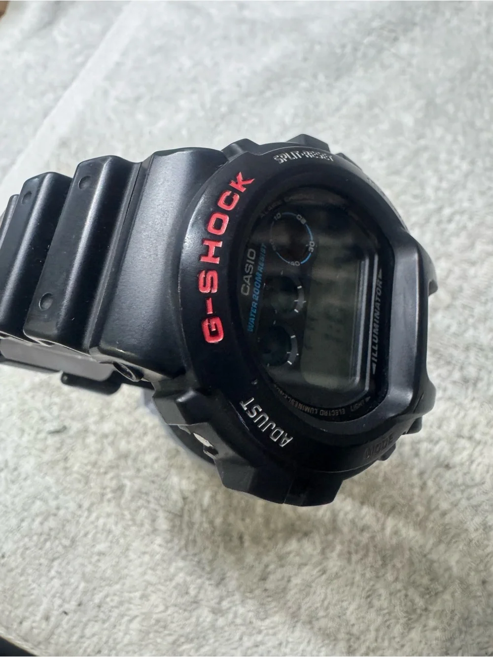 Casio G-Shock Black Watch with Red Logo